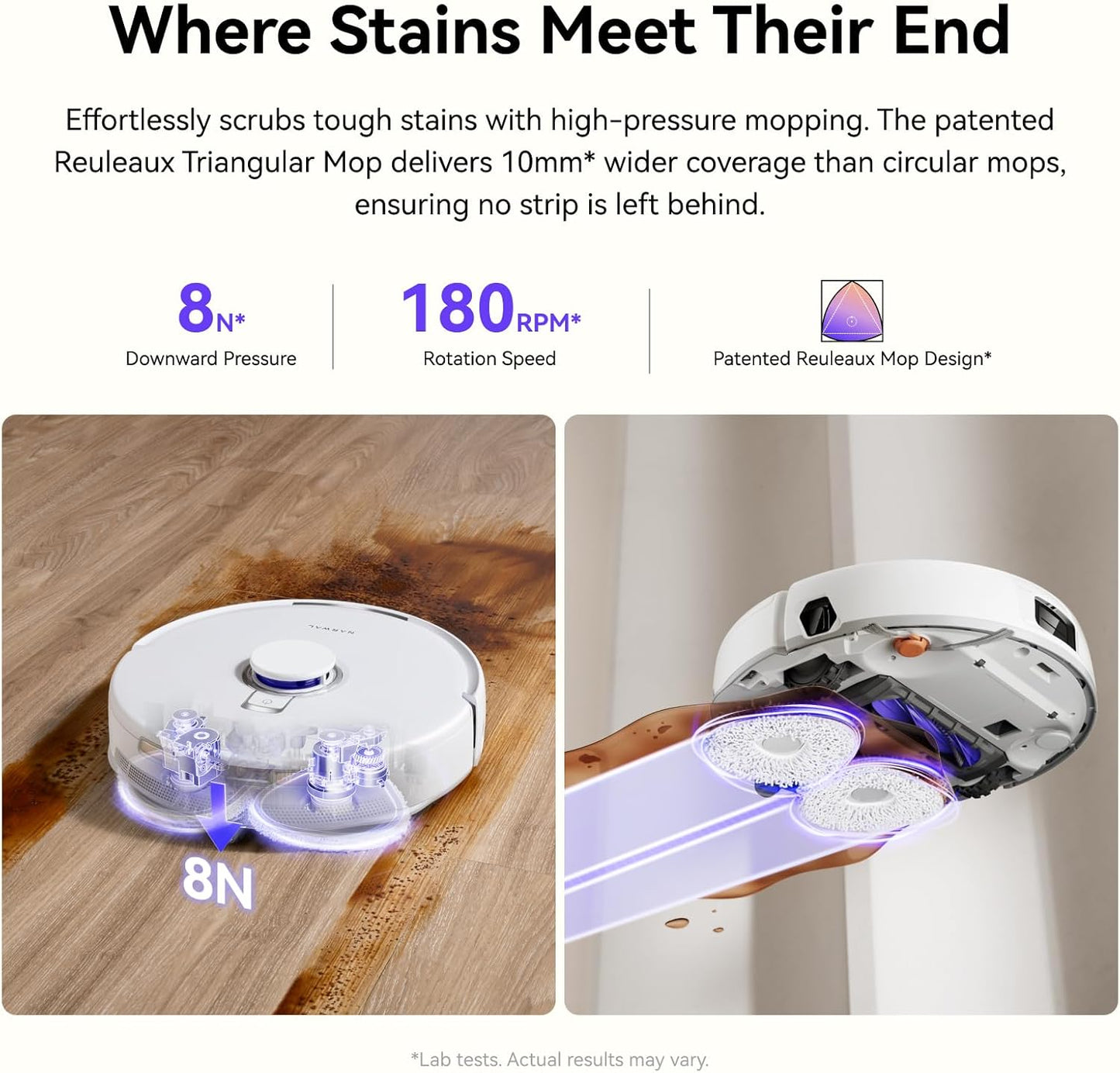 NARWAL Freo X10 Pro Robot Vacuum and Mop Combo, 11,000Pa Suction, DualFlow Tangle-Free System, MopExtend Edge Cleaning, Self-Emptying, Auto Mop Wash & Dry, LiDAR Navigation, for Pet Hair & Hard Floors