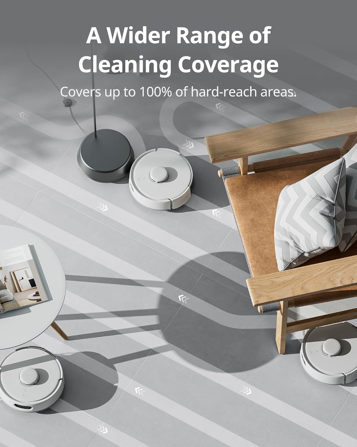 SwitchBot K10+ Pro Robot Vacuum Self Emptying for 90 Days Hands-Free, Super Quiet Mini Robotic Vacuum with Powerful Suction, Anti-Hair-Tangle, Works with Alexa/Siri/Matter(Hub 2 Required), 2.4Ghz WiFi